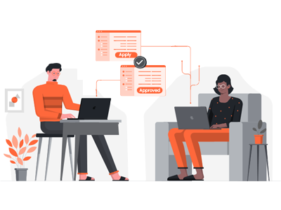 Customizable apply and 
approval process